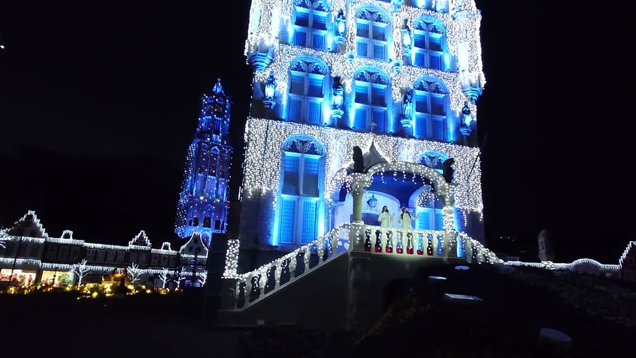 2026-02-08 Sun 18:30-18:40 Silvery-White Wonderland Illumination Ceremony #huistenbosch #白銀の世界点灯式