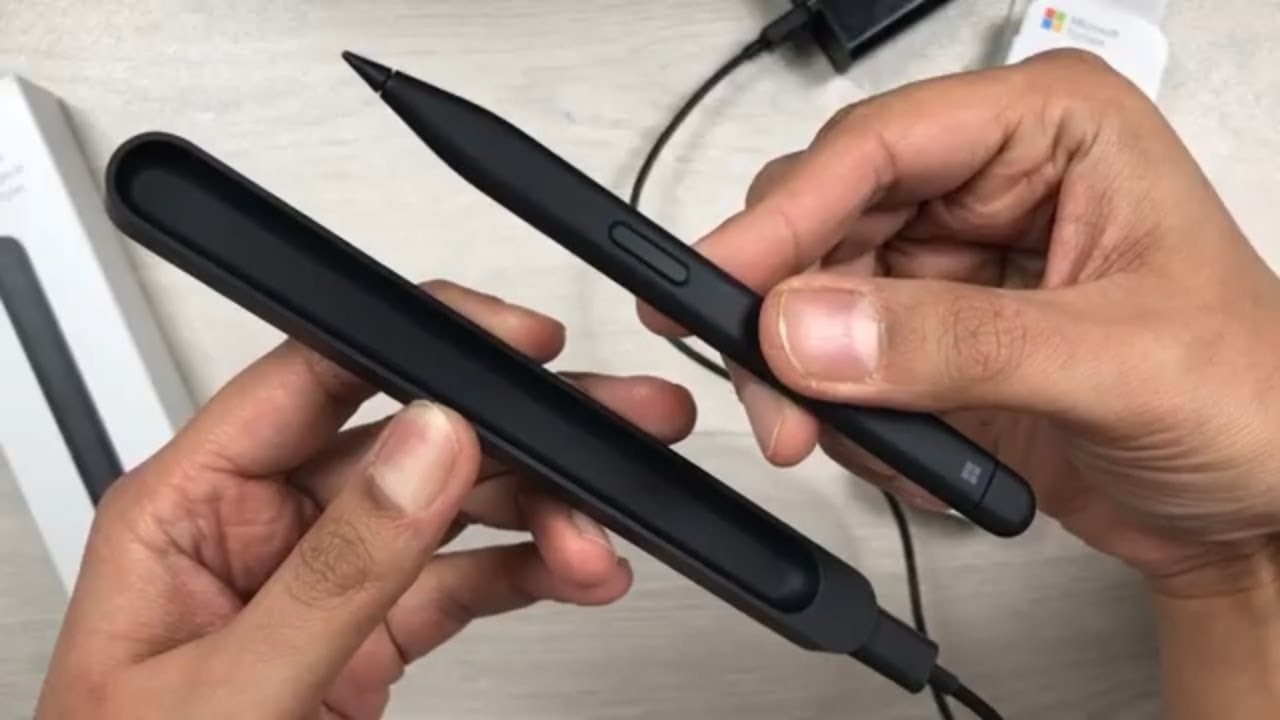 Microsoft Surface Slim Pen 2 с зарядным устройством — как заряжать и подключать