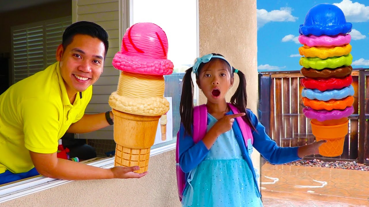 Wendy  Juega a la Tienda de Helados | Pretend Play |  Drive Thru Toy Store