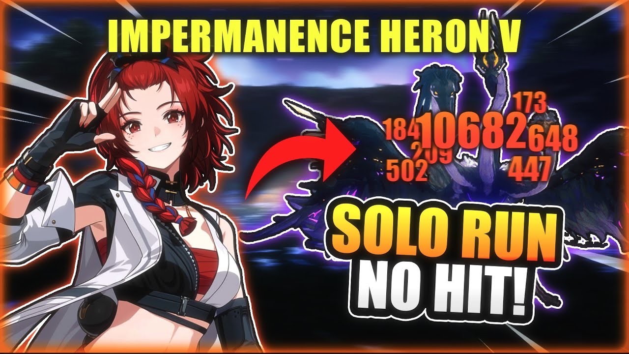 【Wuthering Waves】 Chixia lvl 60 No Hit Solo Run Impermanence Heron (Difficulty V)