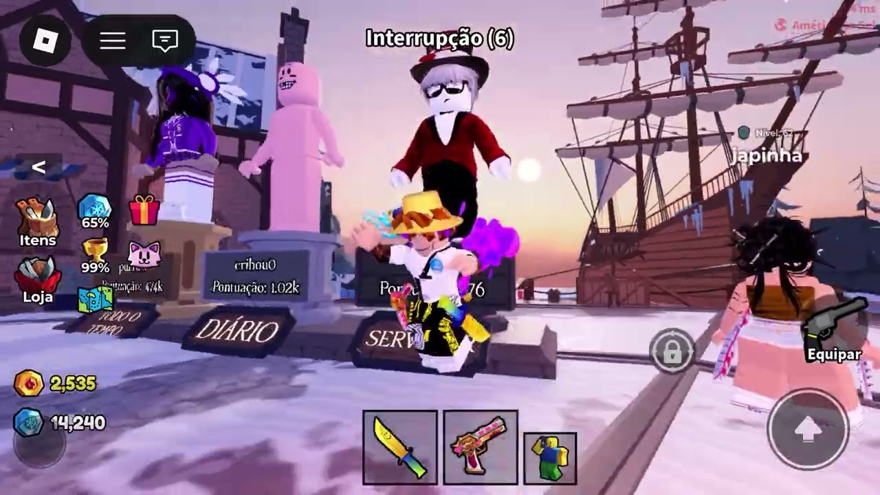 Gameplay de assassinos vs Sheriff 