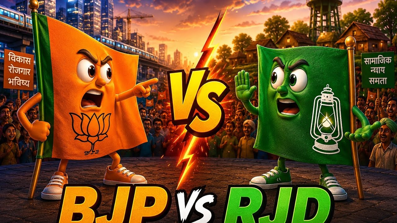 BJP VS RJD || कौन बनेगा मुख्यमंत्री || cartoon video #cartoon #foryou #video #viralvideo 