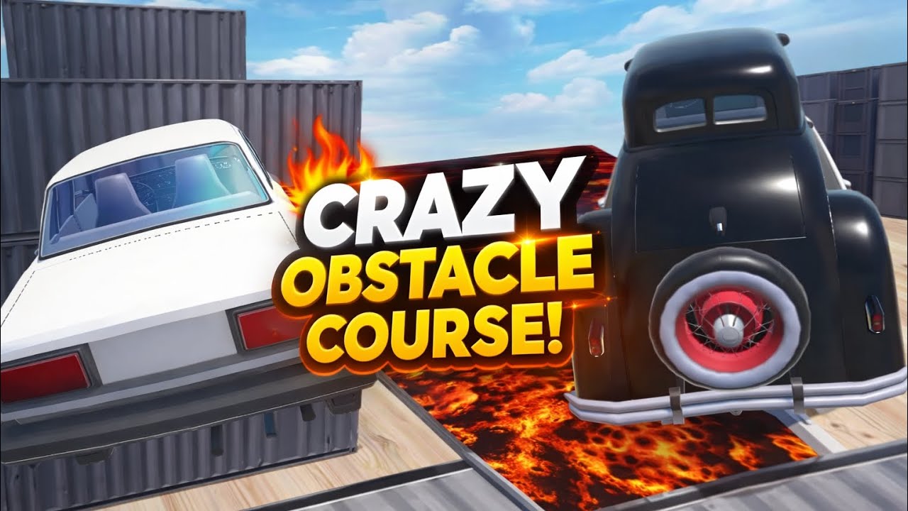 CRAZY OBSTACLE COURSE! Beamng.Drive #beamngdrive 