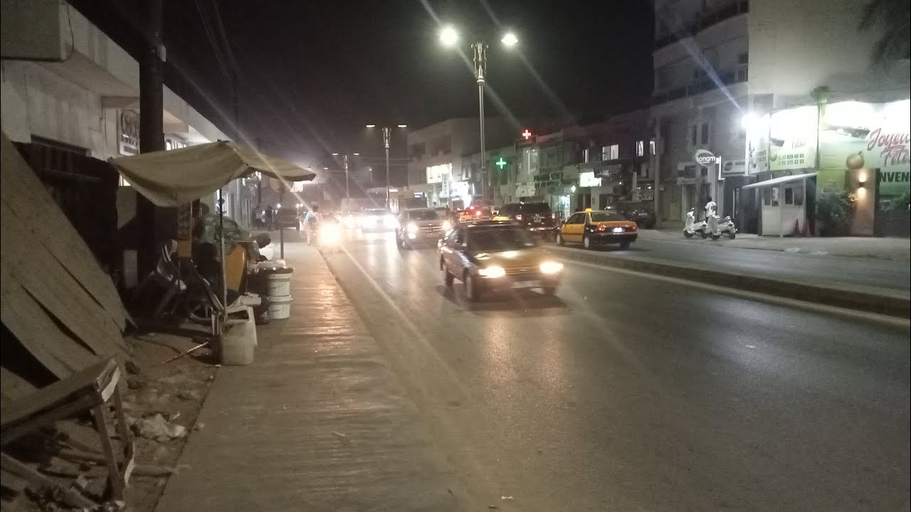 Ngor virage Dakar at night