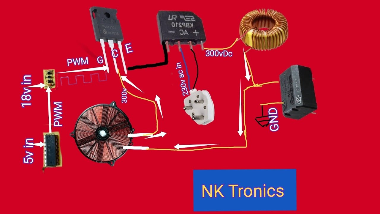 Induction Stove Circuit Diagram Explanation.!