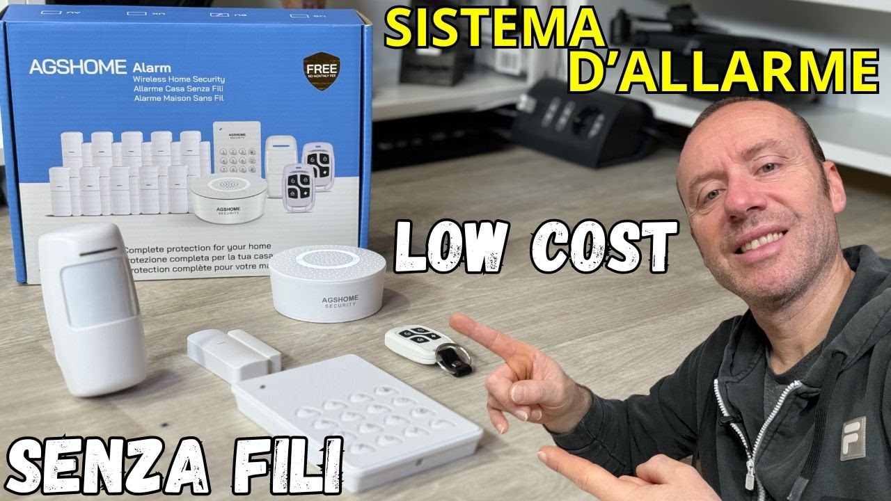 Kit ALLARME per LA CASA SENZA FILI LOW COST FACILE DA INSTALLARE AGSHOME ALARM I Recensione
