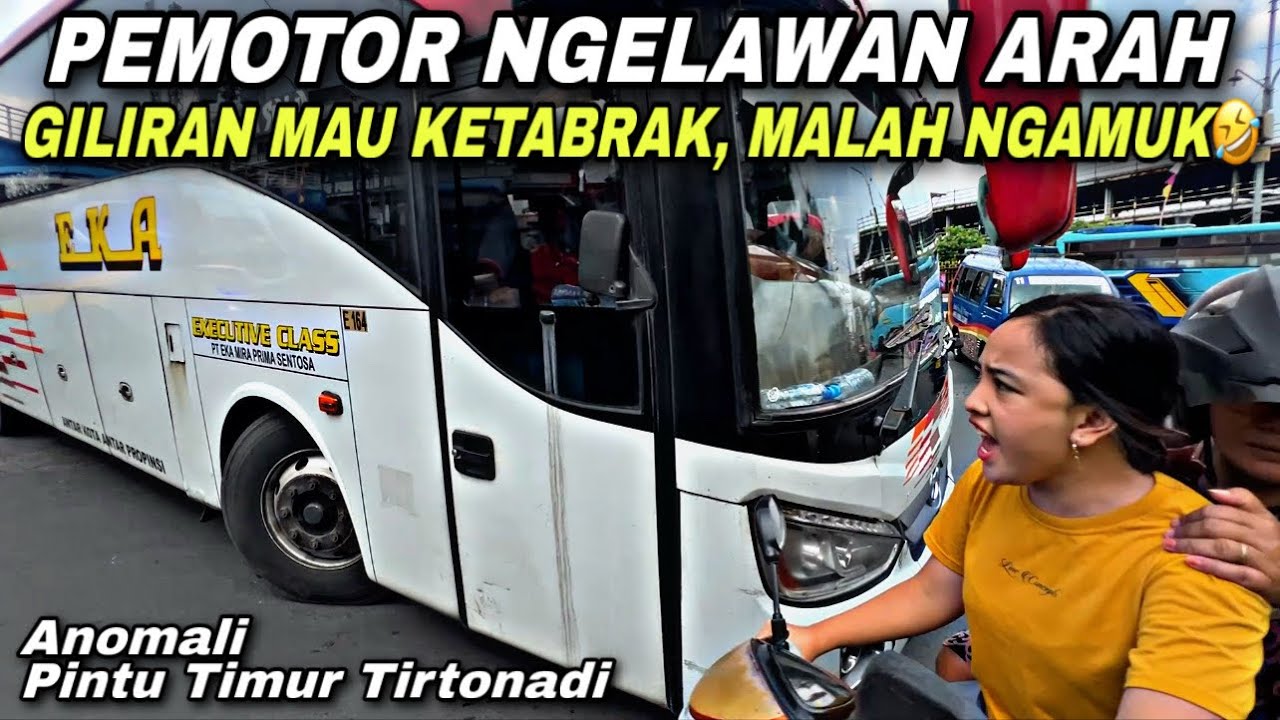 Pemotor Ngelawan Arah 😱 Giliran Mau Ketabrak Bus , Malah Ngamuk 🤣| Pintu Timur Tirtonadi Solo