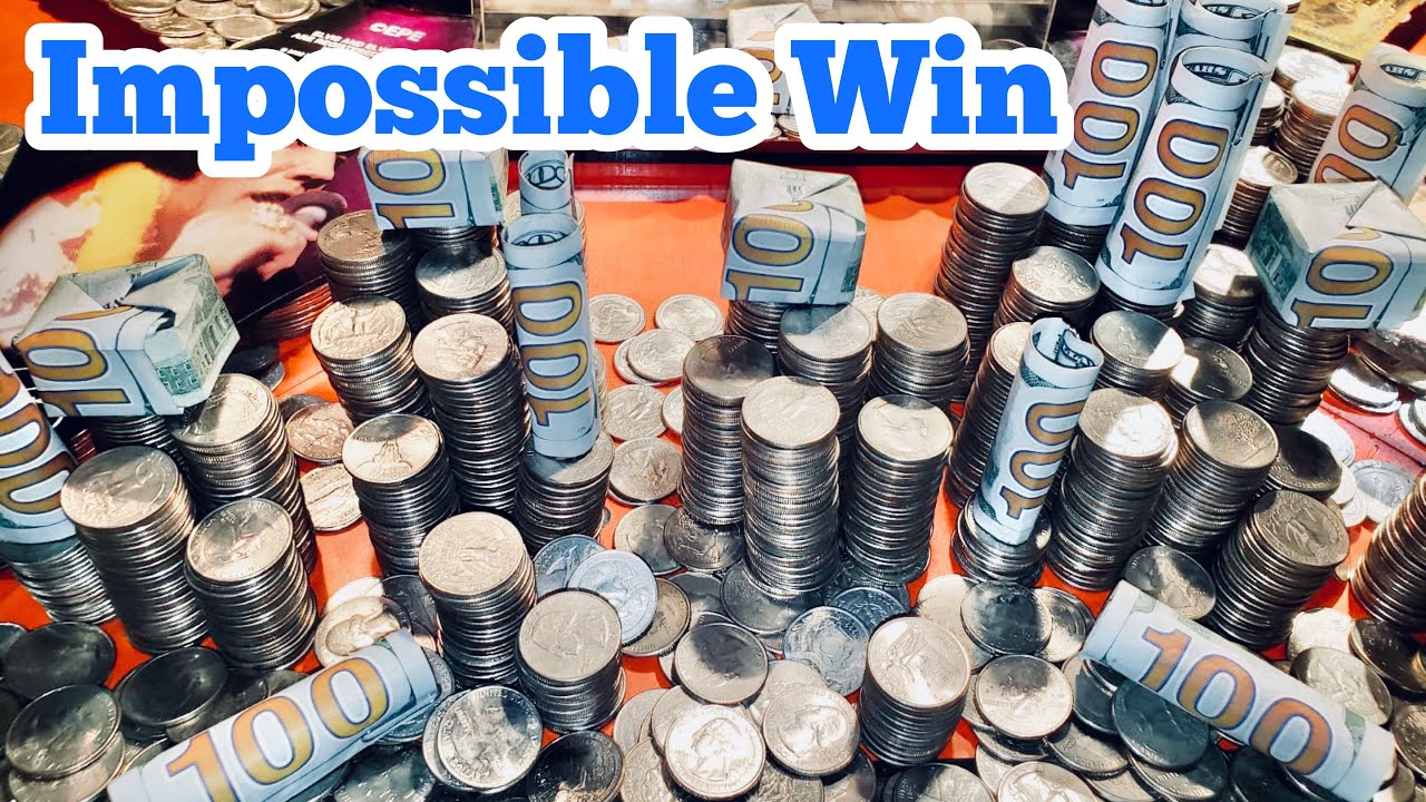 IMPOSSIBLE WIN Inside The High Limit Coin Pusher Jackpot WON MONEY ASMR
