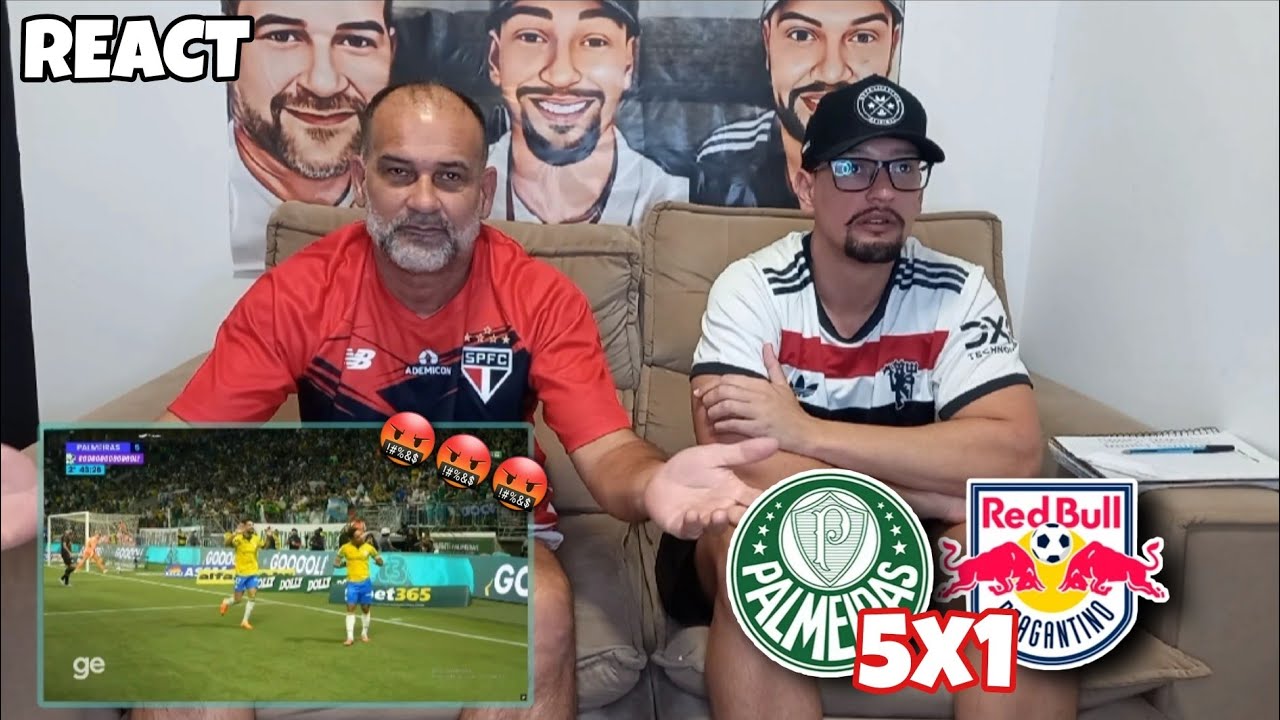 REACT PALMEIRAS 5X1 RB BRAGANTINO - BIZARRO! MAIS UM ATROPELO NO ALLIANZ
