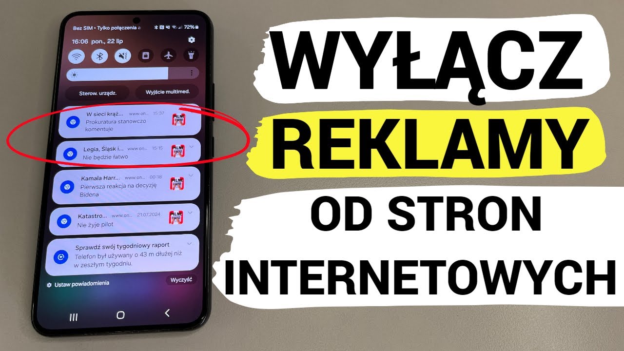 Jak w telefonie wyłączyć POWIADOMIENIA REKLAM