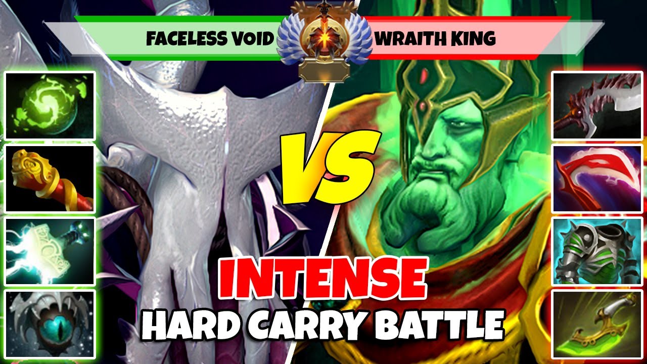 FACELESS VOID (Carry) vs WRAITH KING (Carry) - Epic Battle Of Divine Rank Dota 2 Players - Z Dota 2