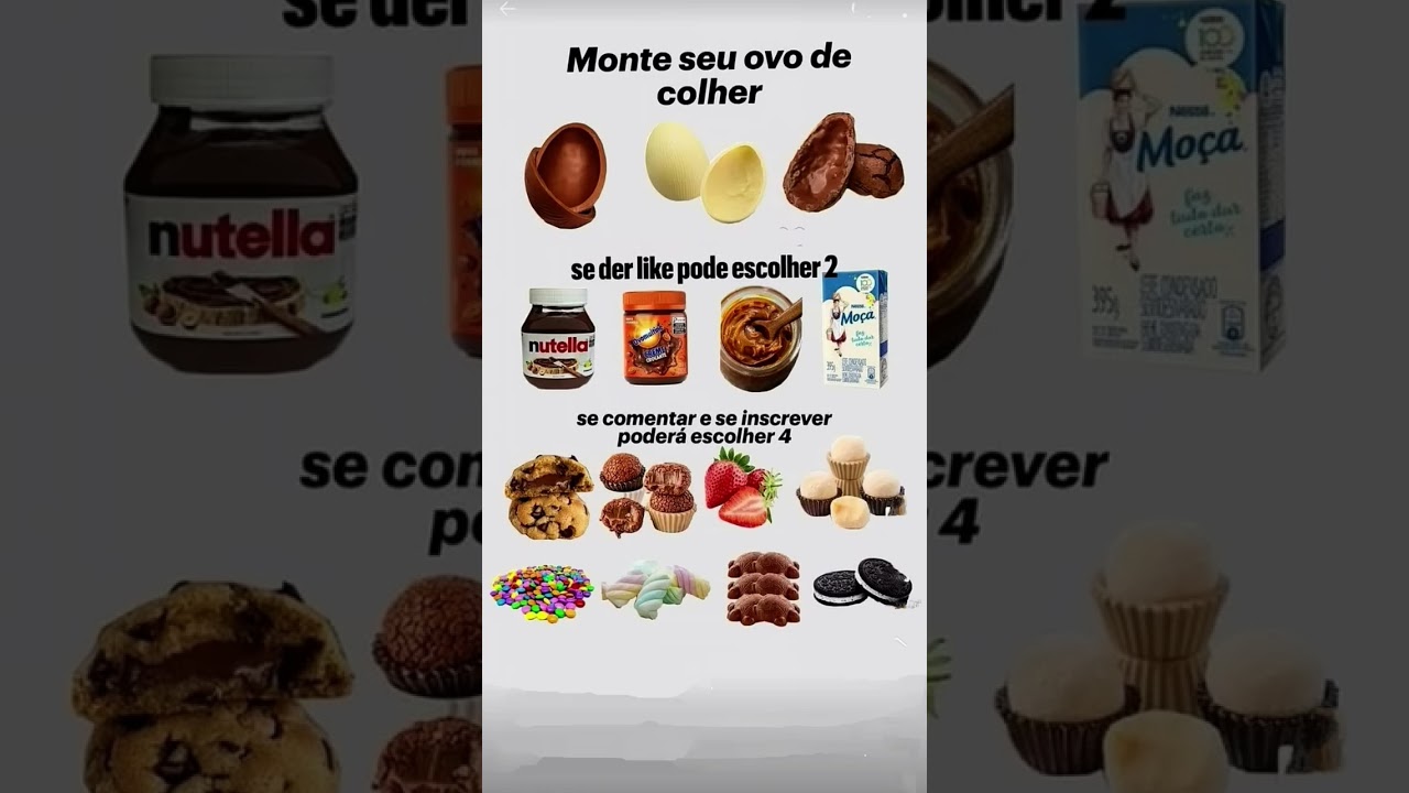 monte seu ovo de colher 🍫😋😋