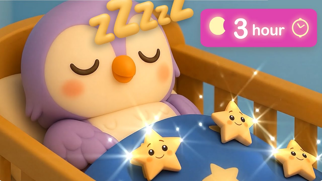 3 HOUR Mozart Twinkle Star & Brahms Lullaby Compilation💫 Baby Sleep Music 🌙 Nooni 💖