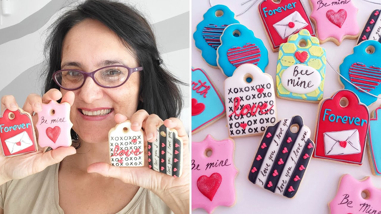 Creative Gift Tag Cookie Ideas for Valentine's Day ❤️❤️❤️