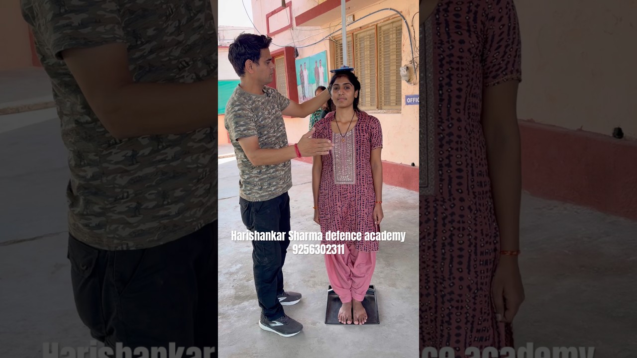 Girl Height Measurement #army #police #shots #viral #trend #youtube
