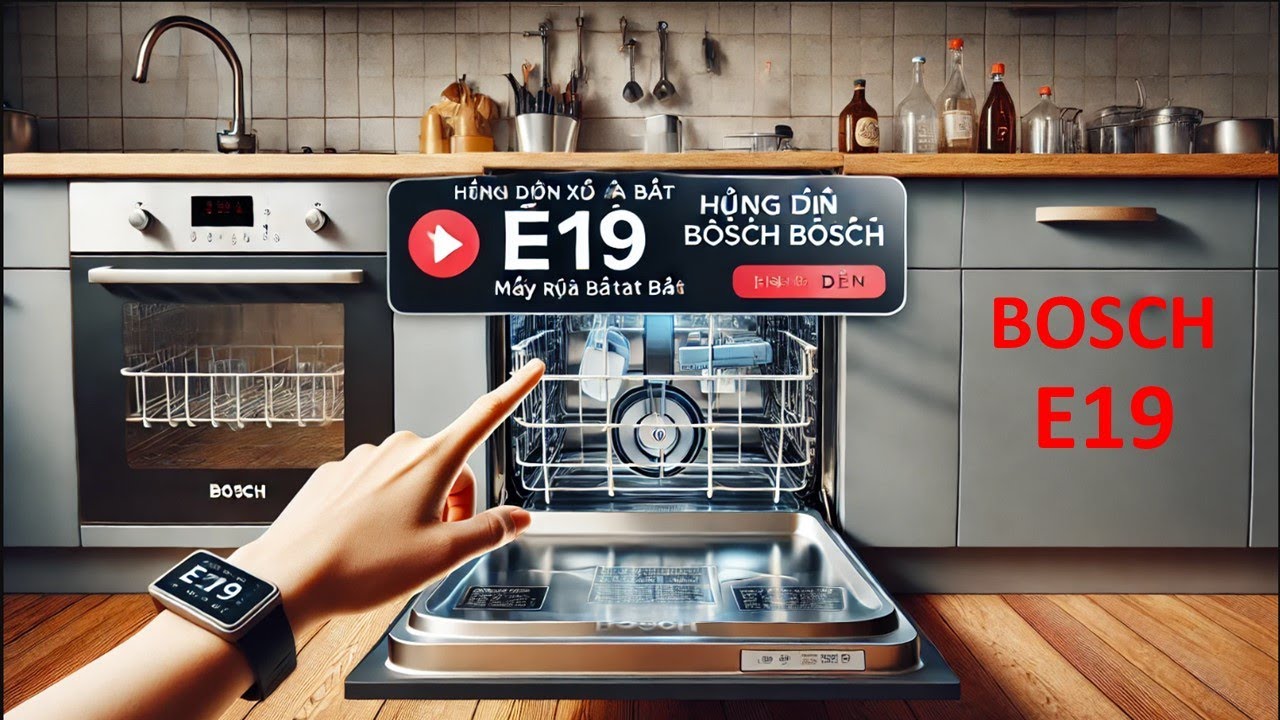 CÁCH XỬ LÝ MÁY RỬA BÁT BOSCH LỖI E19 - HƯỚNG DẪN CHI TIẾT/ HOW TO FIX BOSCH DISHWASHER ERROR E19