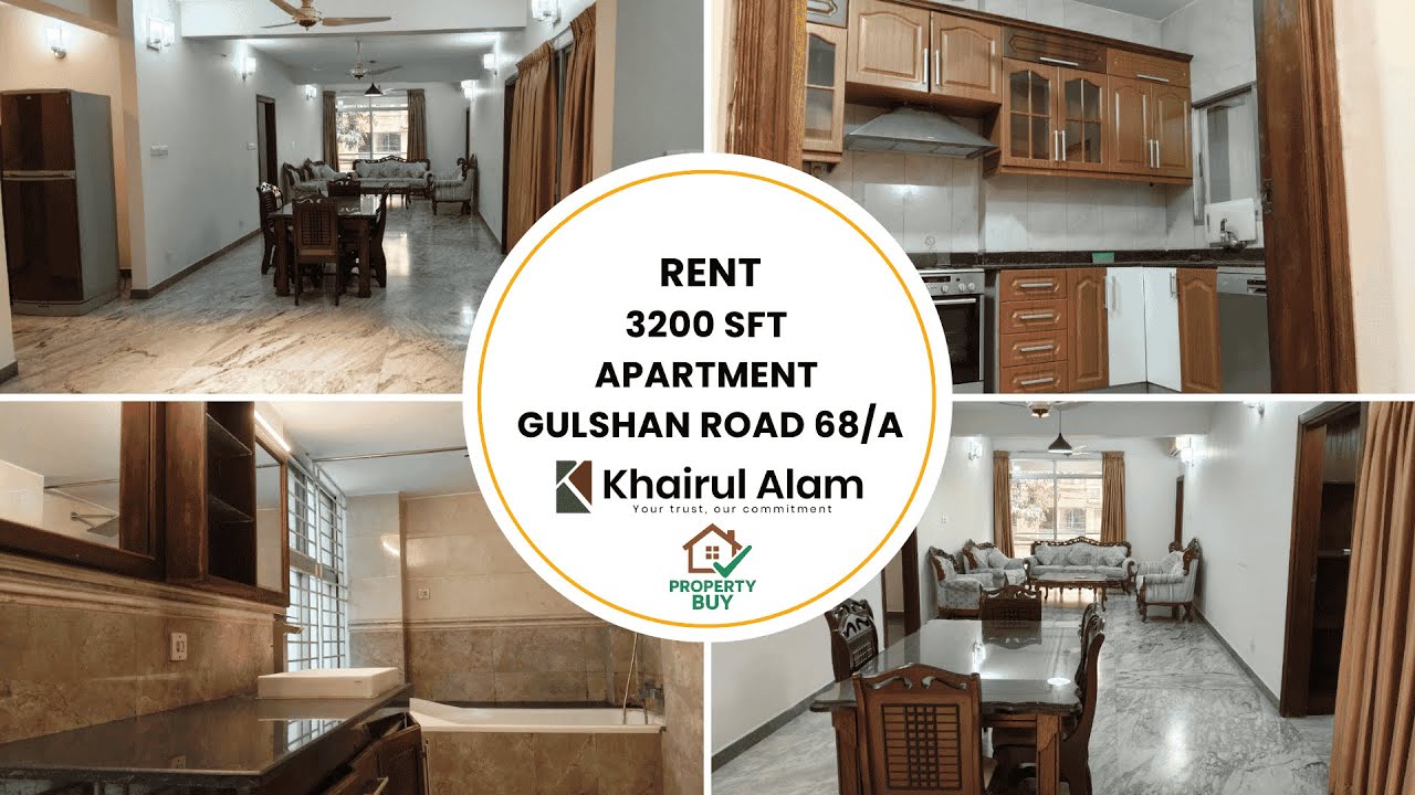 Luxury 4 Bed Apartment for Rent | Gulshan Road 68/A