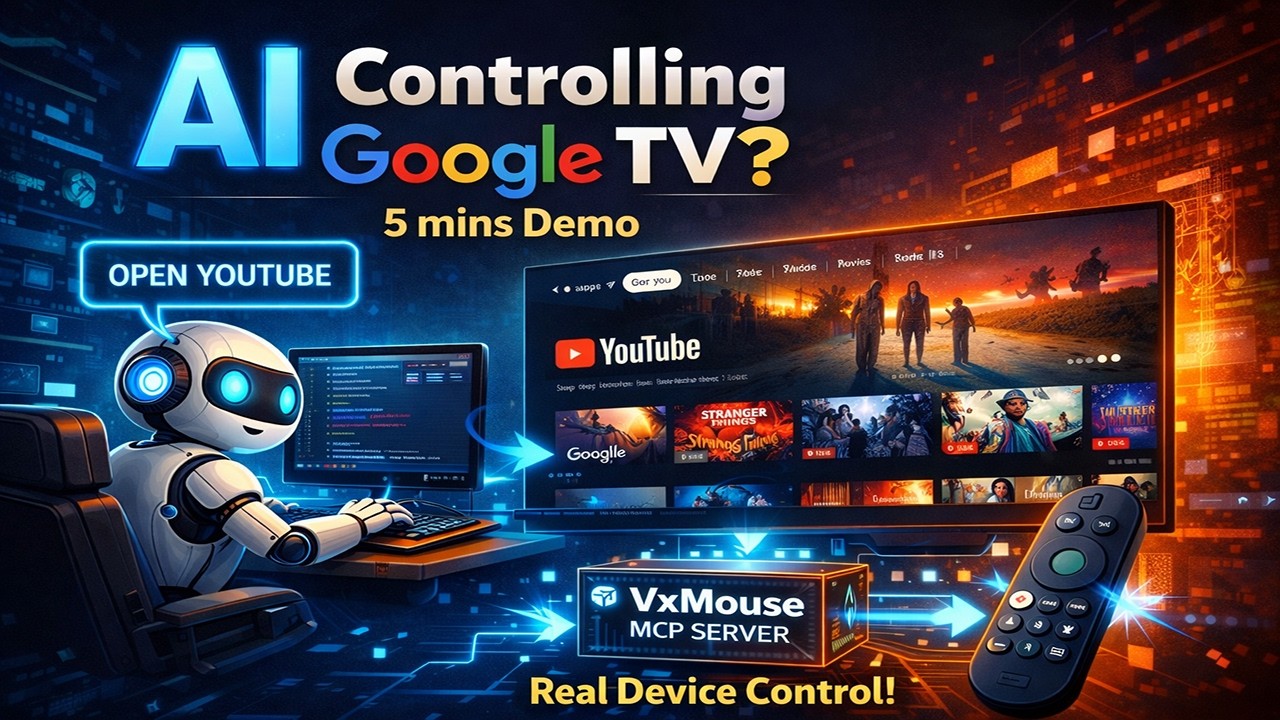 AI Controlling Google TV? Claude Desktop - MCP - VxMouse