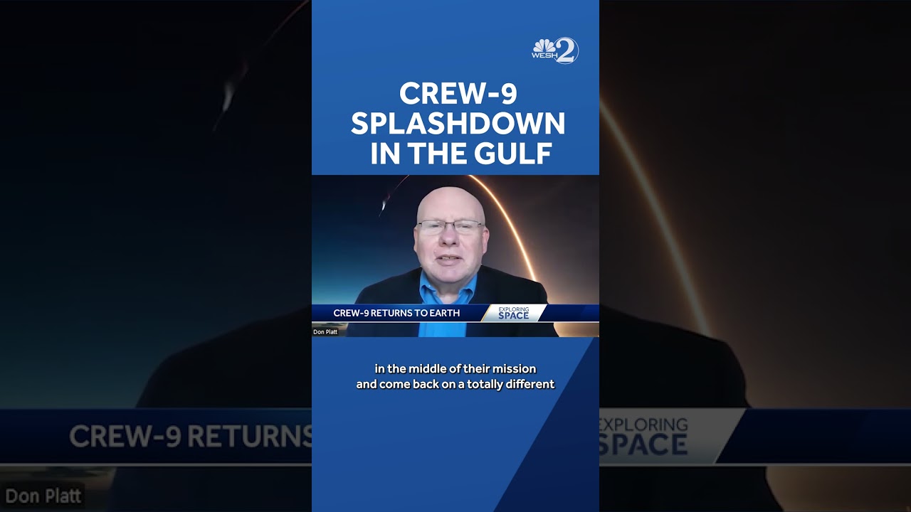 Crew-9 splashdown in The Gulf near Tallahassee