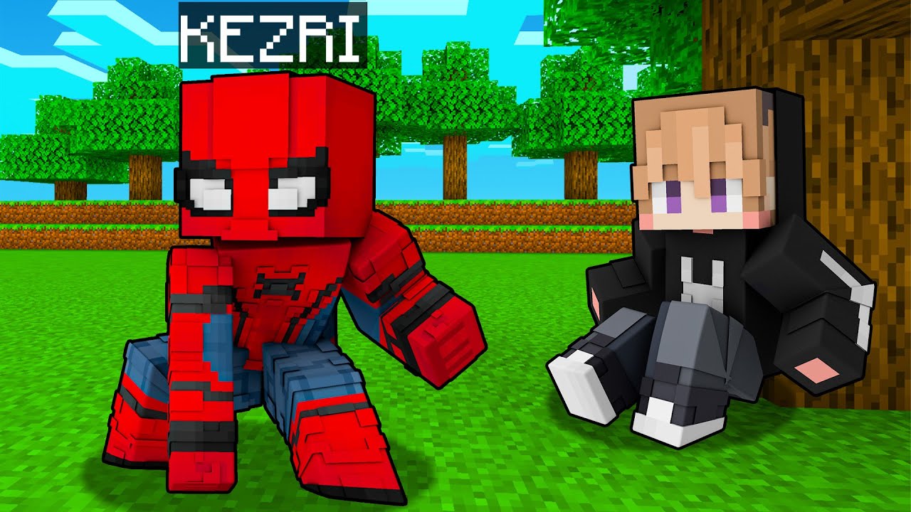 KEZRI MENJADI SPIDERMAN UNTUK MELINDUNGI FERIX DI MINECRAFT!!