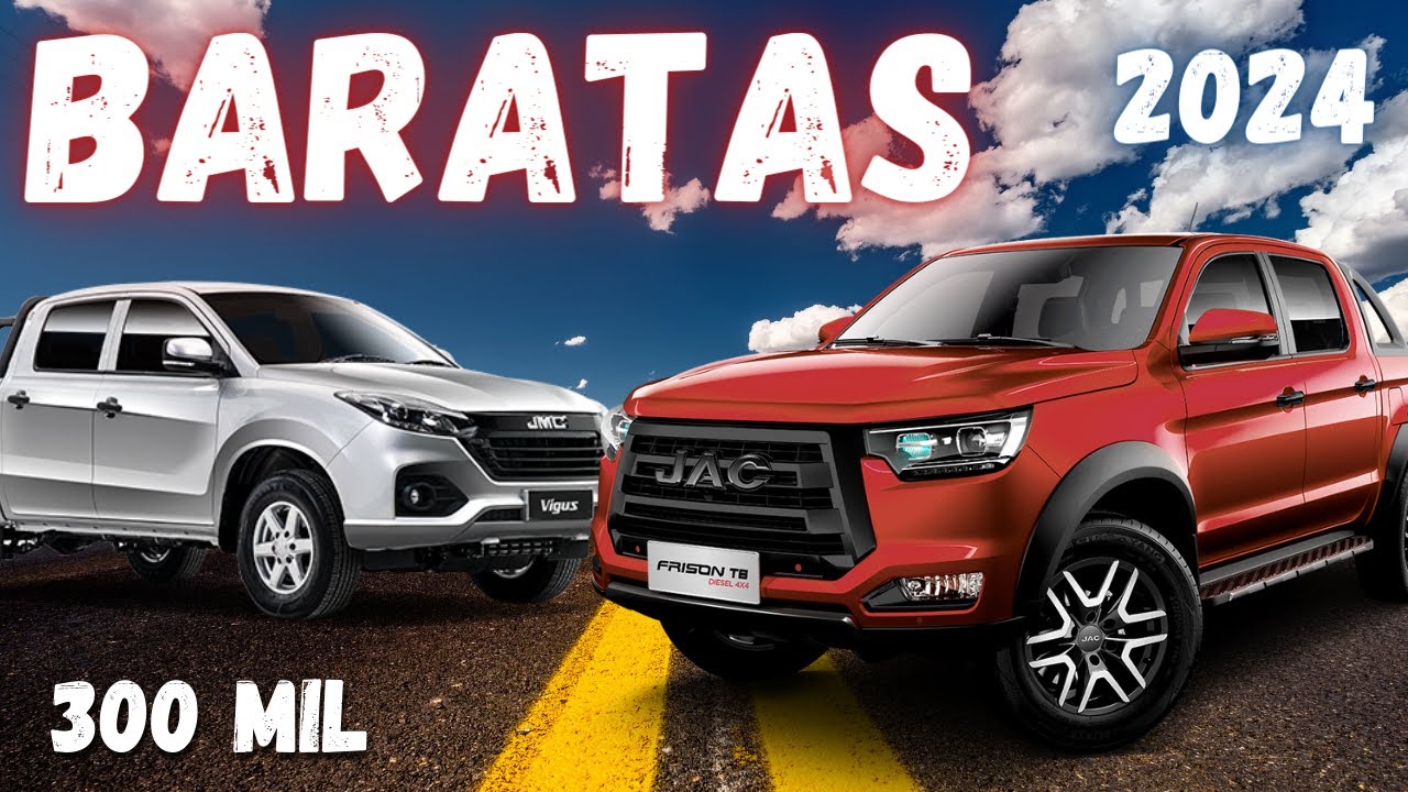 Las 9 PICKUP MAS BARATAS 2024 en Mexico