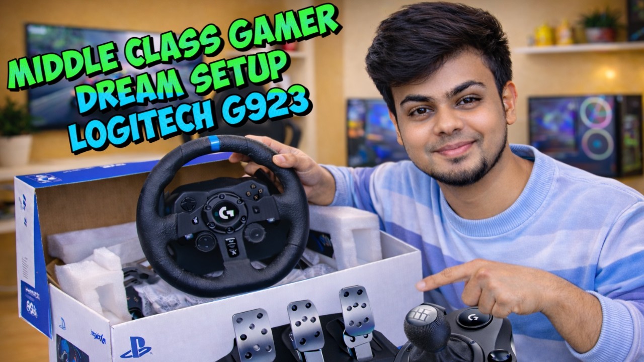 Finally My DREAM Racing Setup 😍 Logitech G923 | maXKeyYT