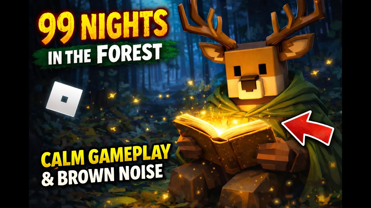 99 Nights in the Forest 🌲 | Roblox Gameplay + Study Brown Noise
