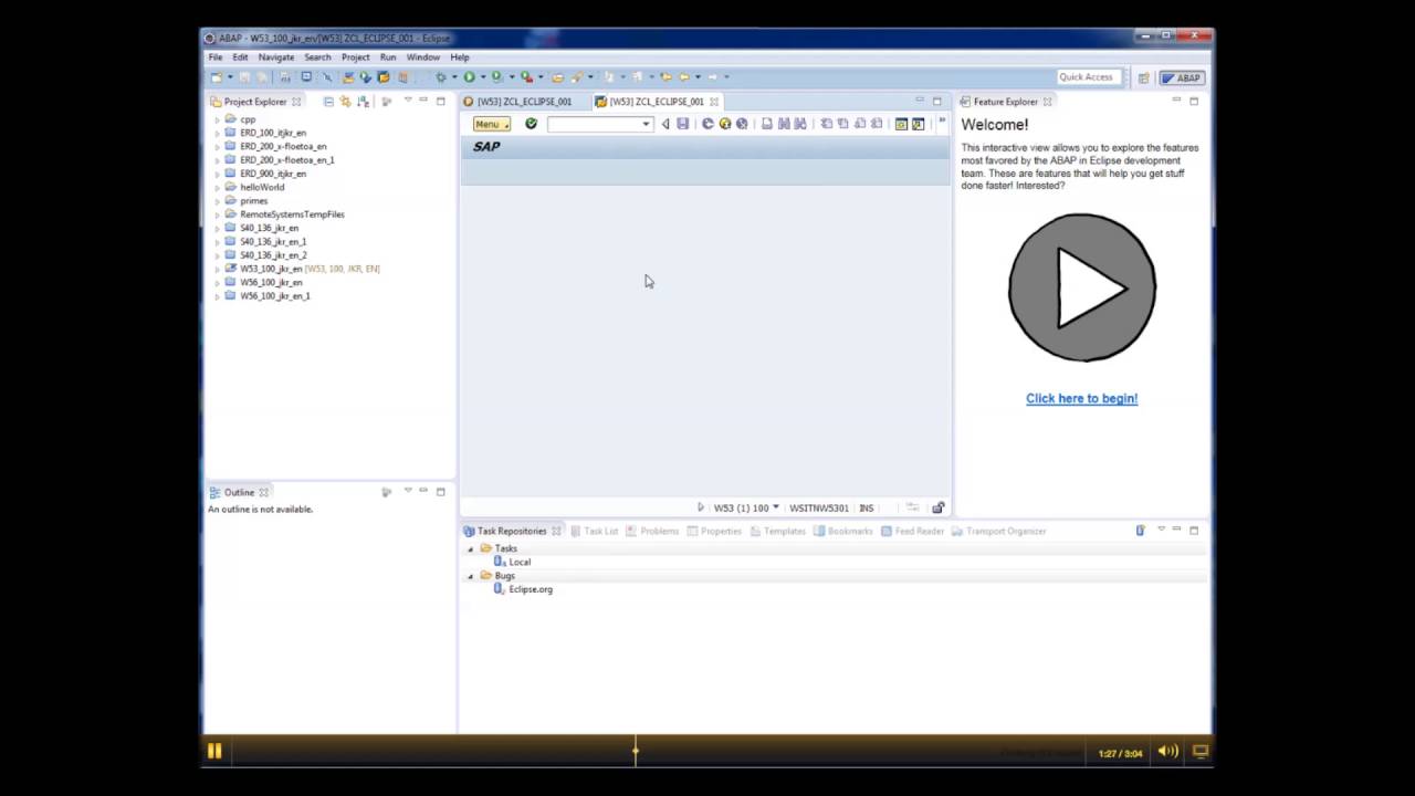ABAP in Eclipse  Source Navigation and debugging