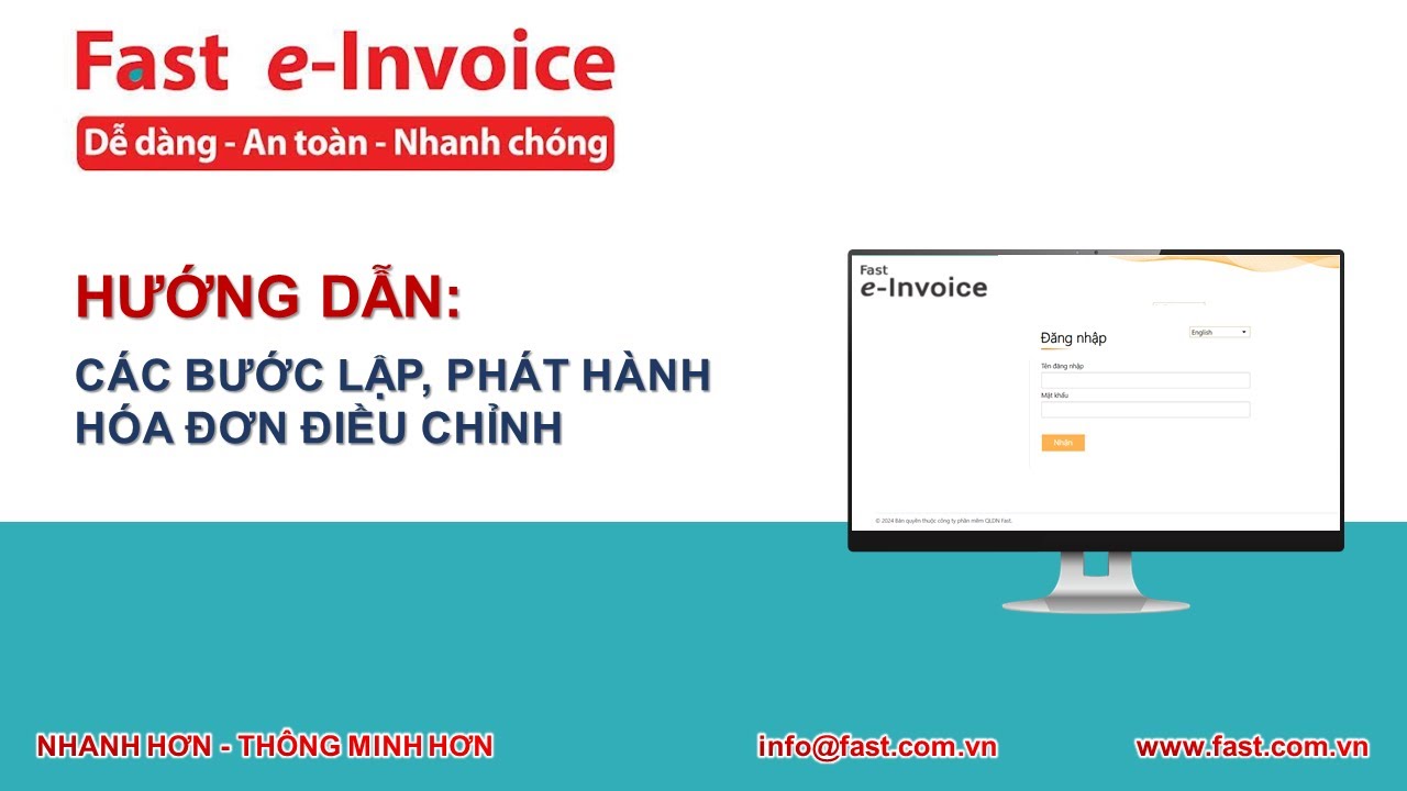 Hướng dẫn các bước lập và phát hành hóa đơn điều chỉnh trên Fast e-Invoice for Education