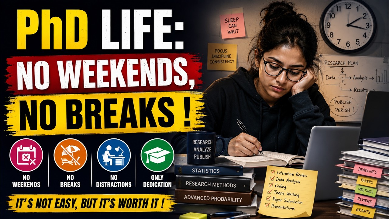 PhD Life: No Weekends, No Breaks !  Dr Chaudhary Sir | Mathstats @8810409392