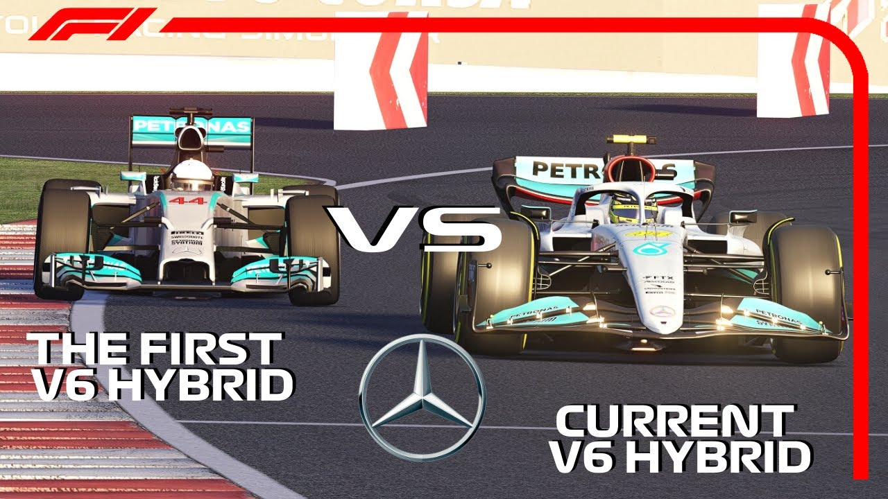 Mercedes F1 2022 W13 vs Mercedes F1 2014 W05 | The FIRST V6 HYBRID vs the CURRENT | Silverstone GP