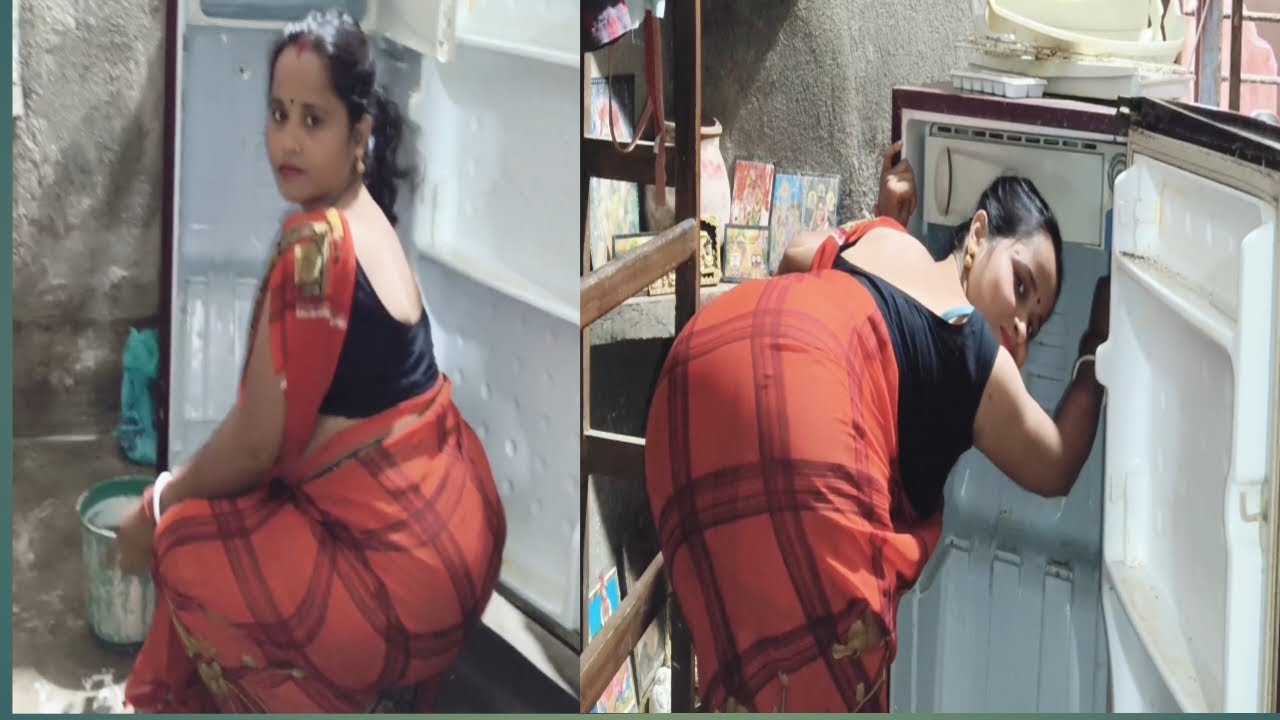 Freez cleaning vlog 🌹 देसी भाभी ब्लॉग 😋😜desi style