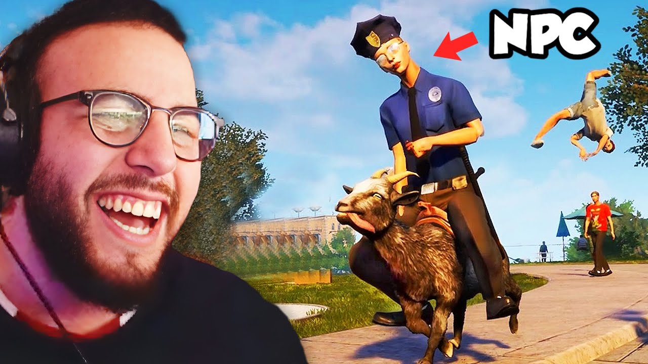 Wir verprügeln unschuldige Menschen im Goat Simulator | Giggand