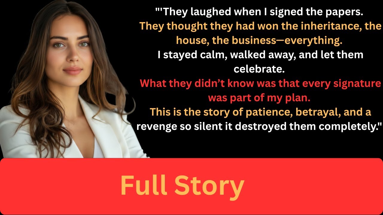 I Gave The Greedy Heirs Exactly What They Wanted. Their Lawyer Read One Sentence And Froze