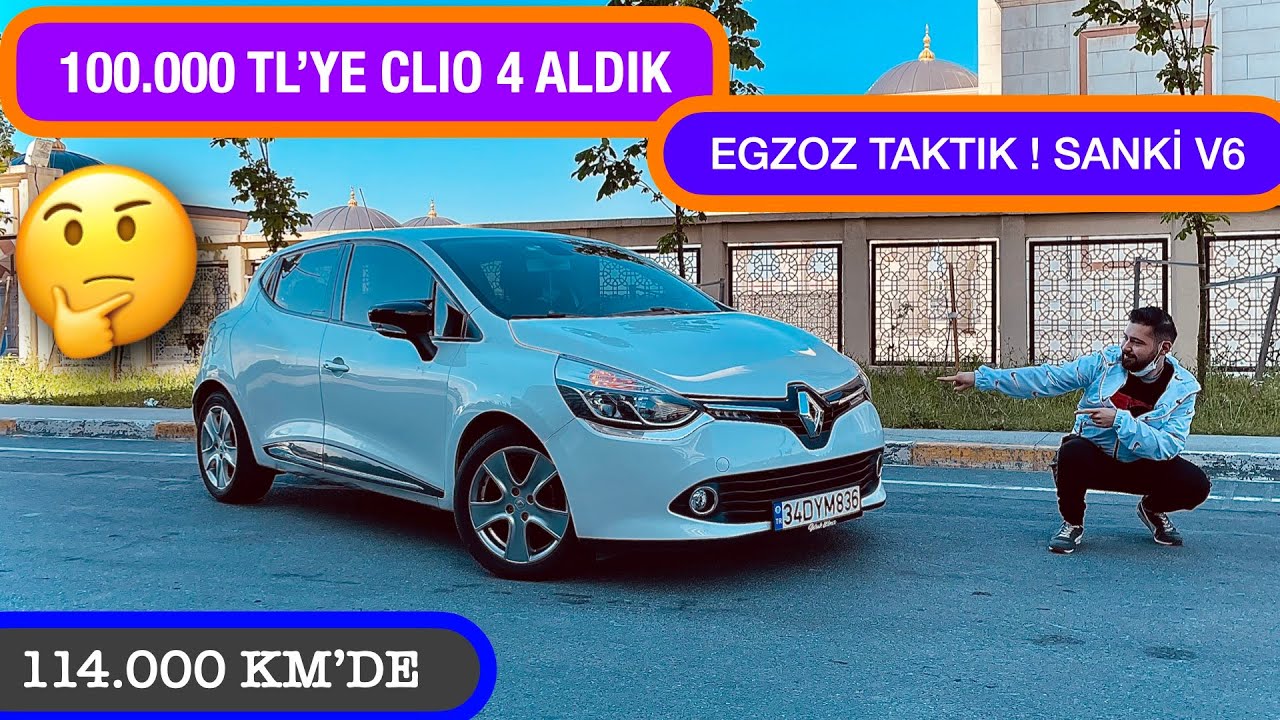 100.000 TL'YE CLIO IV 0.9 TCE ICON ALDIK | EGZOZ YAPTIK | PERFORMANSI NASIL? | 115 BİN KM'DE