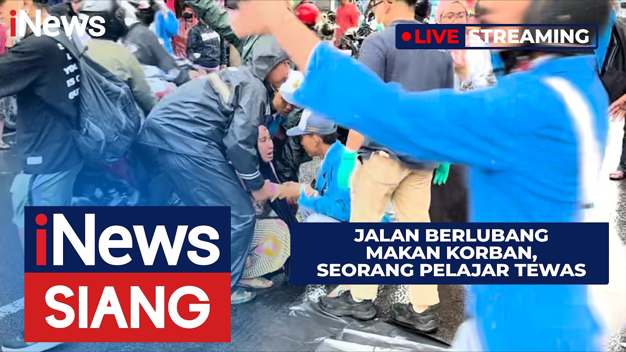 🔴LIVE | Jalan Berlubang Makan Korban, Seorang Pelajar Meninggal | iNews Siang (09/02)
