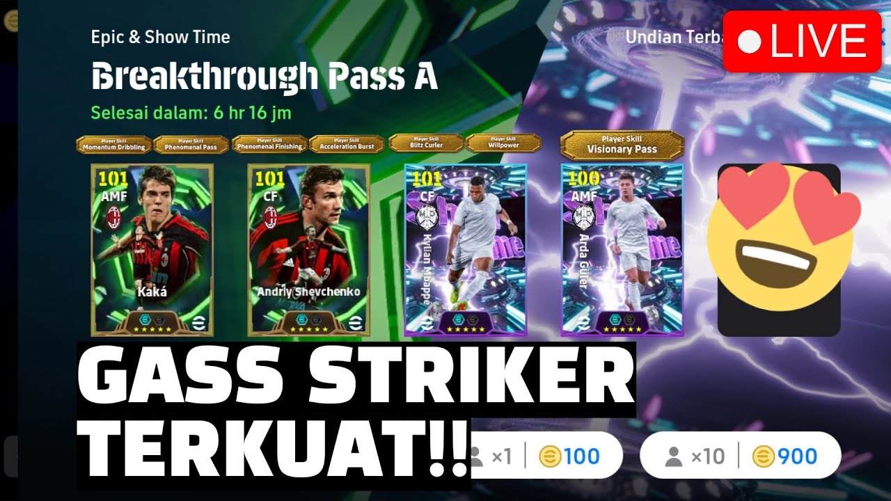 (LIVE) GASS GATCHA BUNGKUS STRIKER TERKUAT MBAPPE & SHEVA!! EFOOTBALL 2026