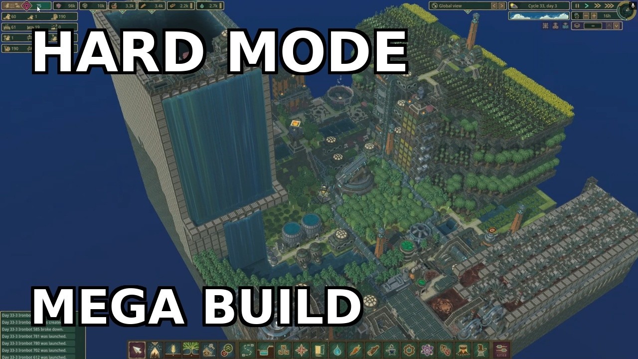 Timberborn Mega Build on Hard Mode | Diorama Map
