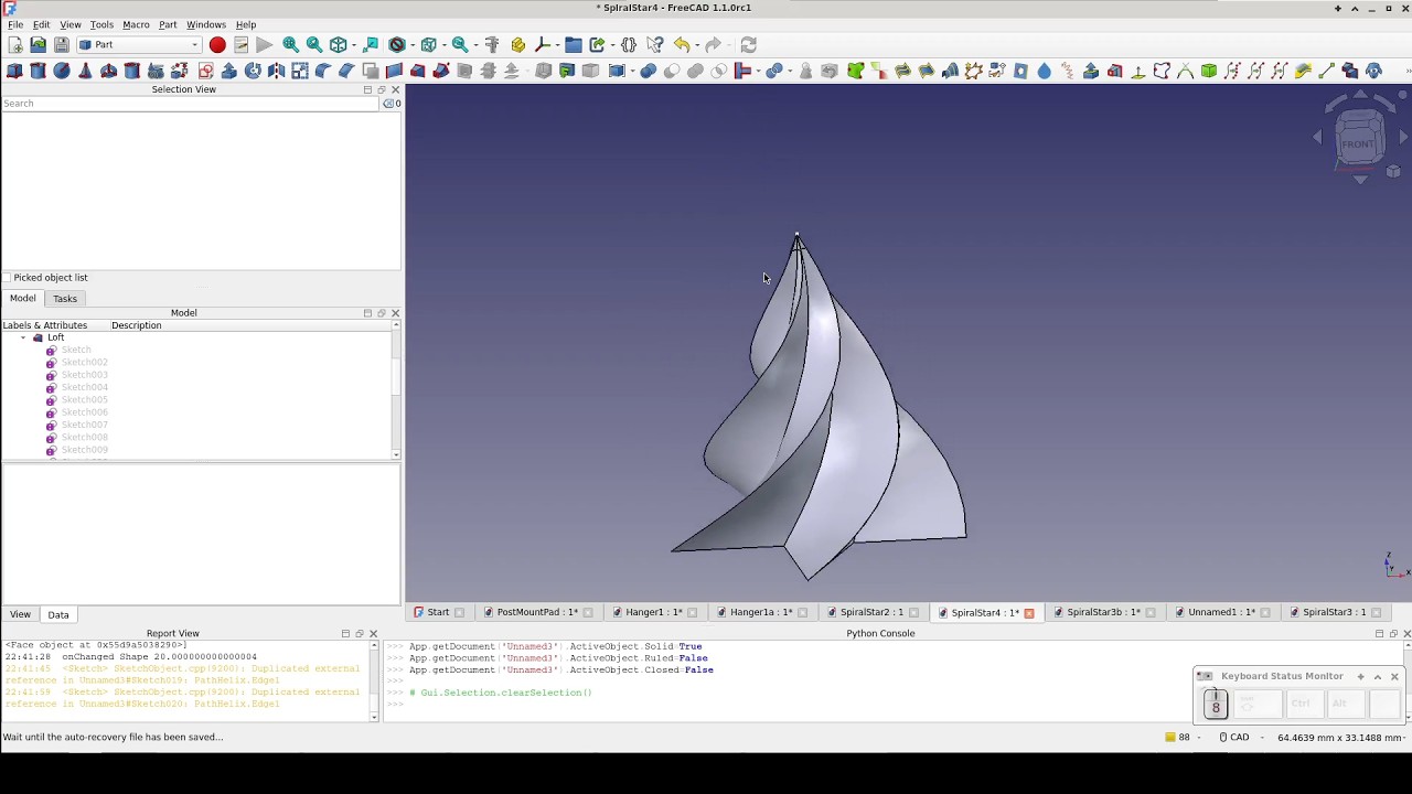 FreeCAD: Keeping a Star on the rails.