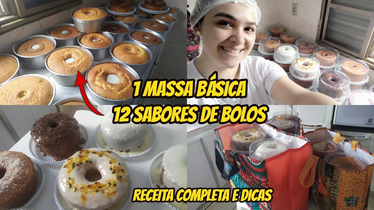 1 MASSA BÁSICA 12 SABORES DE BOLOS CASEIROS MAIS VENDIDOS l OTIMIZE SUA PRODUÇÃO DE BOLOS EM CASA