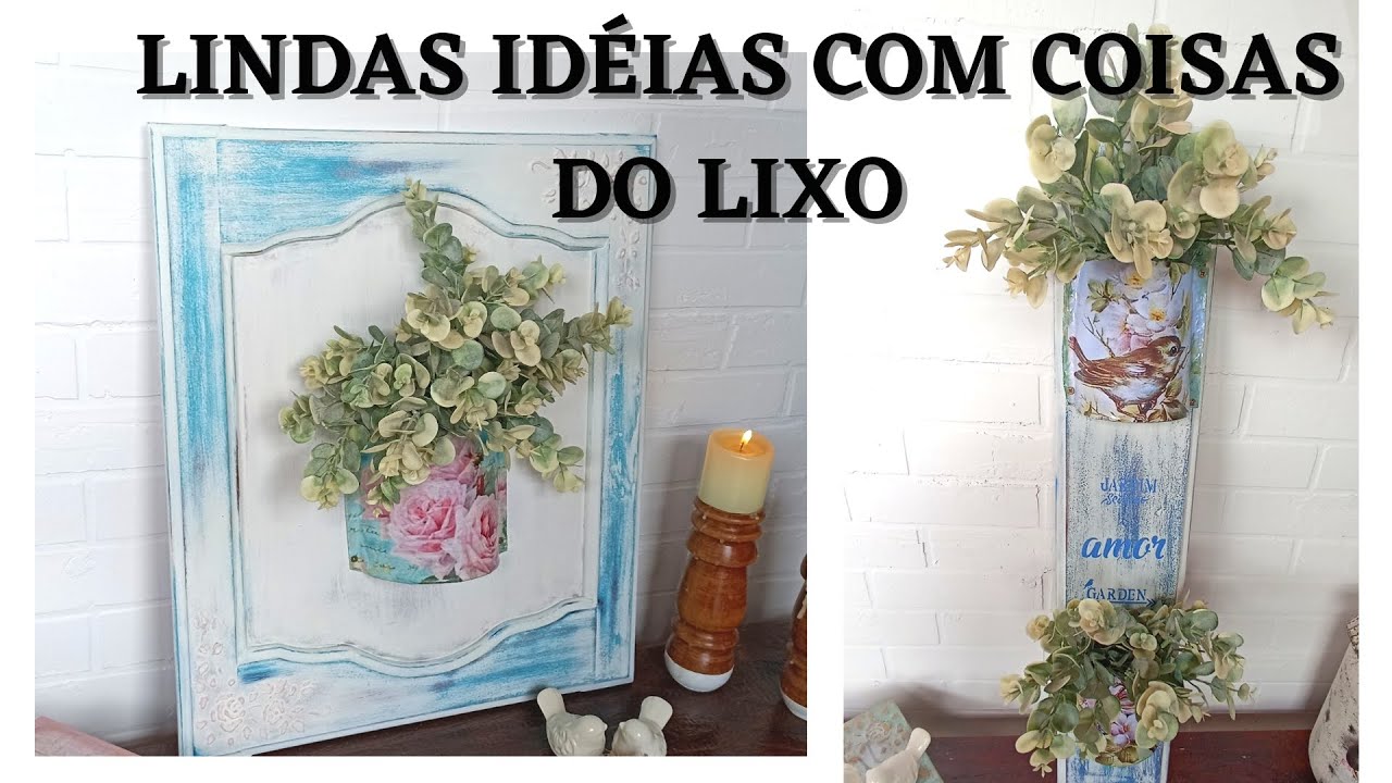 2 IDÉIAS REUTIZANDO OBJETOS DO LIXO/DO LIXO AO LUXO/TRANSFORM TRASH INTO LUXURY/DIKINHA DIY