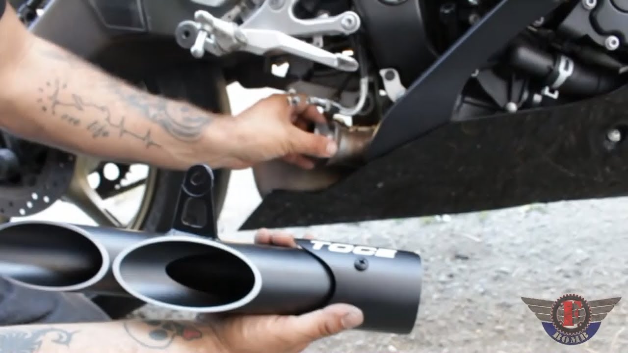 How to install Toce Double Down Exhaust on a 2008 Yamaha YZF R6