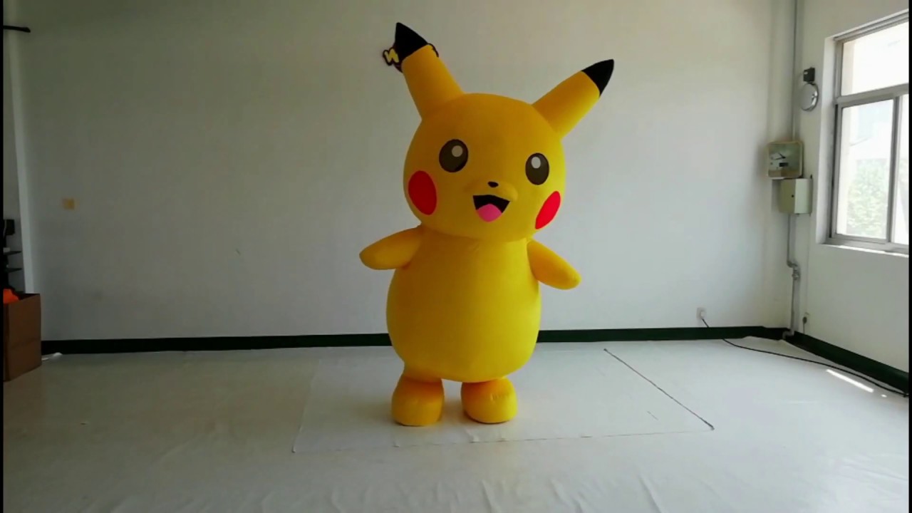 Cute japan cartoon character pikachu mascot costumes/used pikachu costume