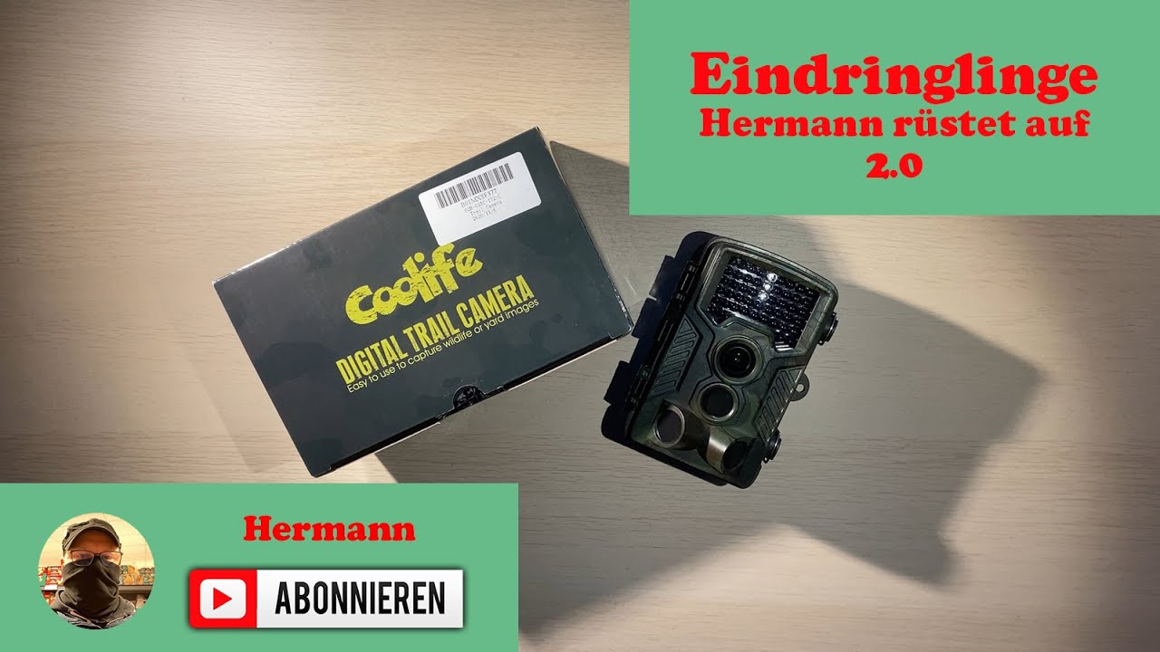 Eindringlinge - Hermann rüstet auf - Coolife H881 - Wildkamera - Trail Cam - Unboxing