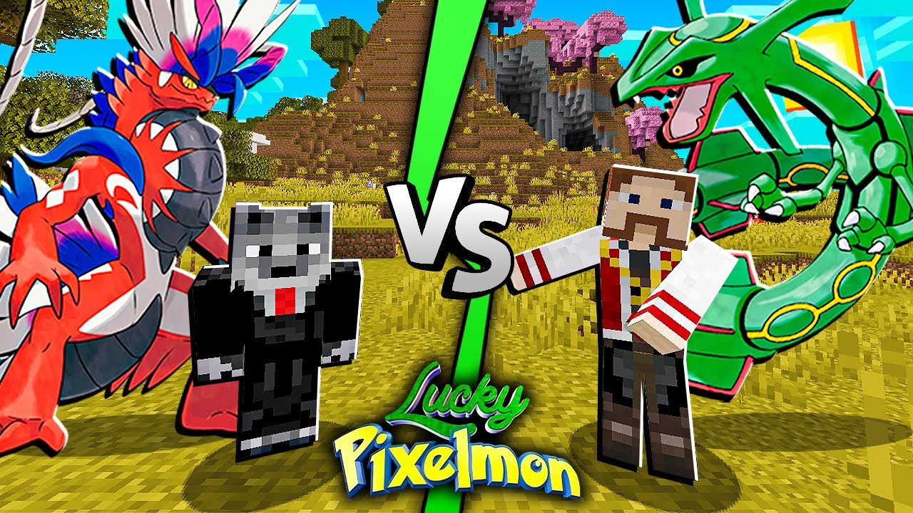Joguei LUCKY PIXELMON com o WOLFF no MINECRAFT depois de 10 ANOS