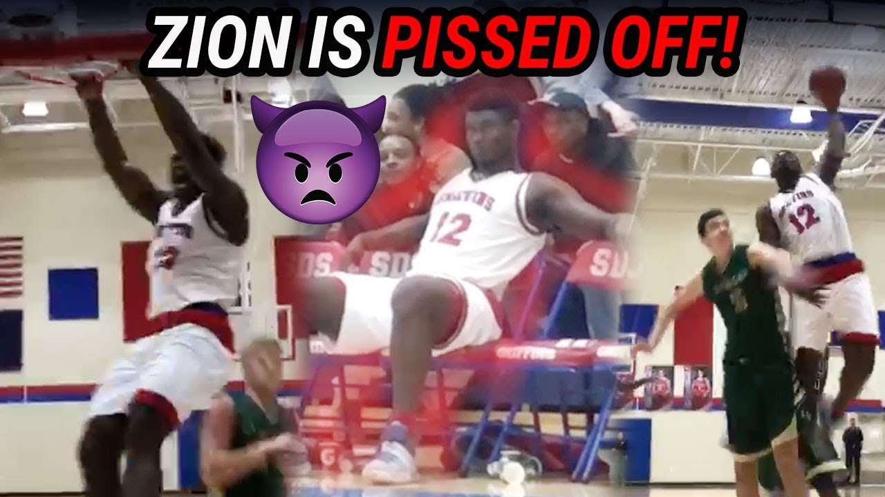 They Went HACK-A-ZION!! Zion Williamson Gets Mad At Other Team & TAKES OVER 😡