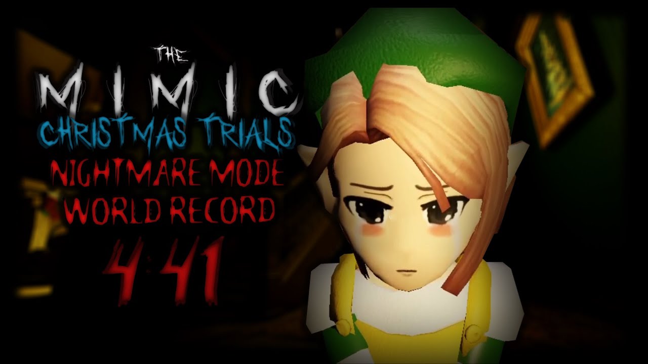 The Mimic Nightmare Christmas Trials Solo Speedrun 4:41 (FWR)-ROBLOX