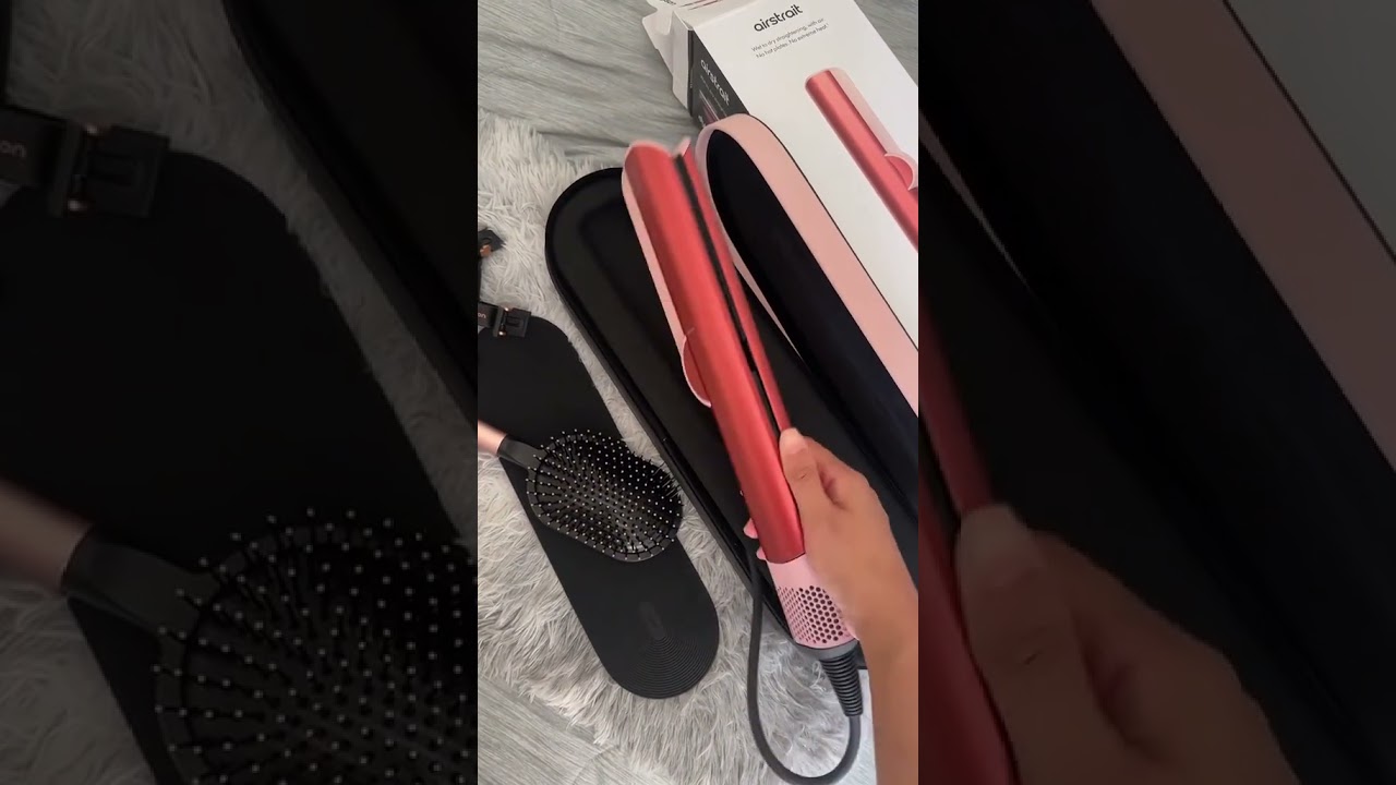 Dyson Airstrait Special Edition Strawberry bronze/ blush pink with presentation case, and etc#dyson