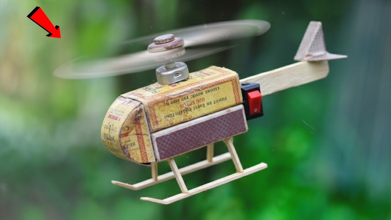 How to make DIY drone from cardboard and found items - homemade drone easy