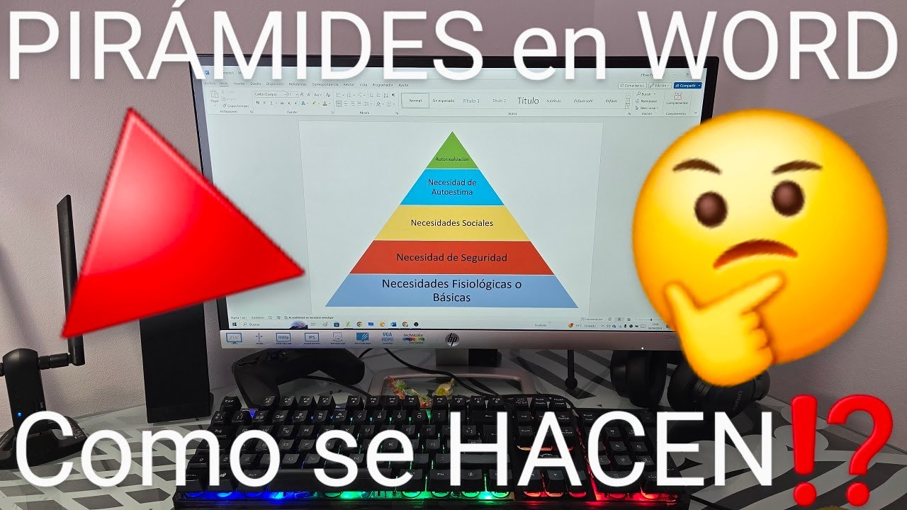 🔺✍ Como HACER una PIRÁMIDE en WORD FÁCIL y RÁPIDO